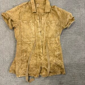 Free People Tan Jumpsuit